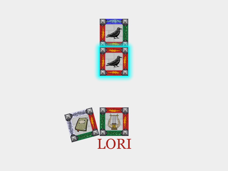 Lori played a raven on her museum, adding to her collection.